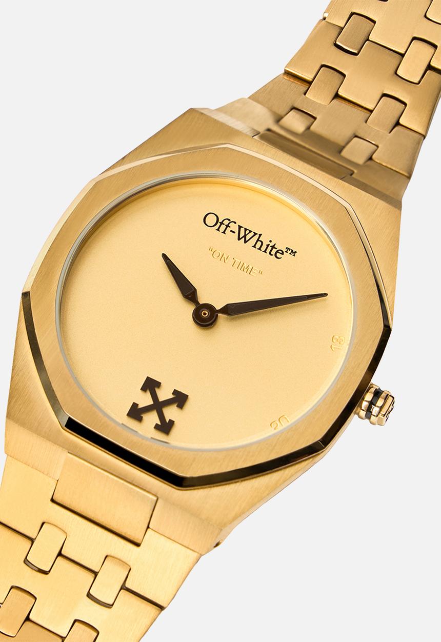 Off-White - ON TIME Watch - Gold