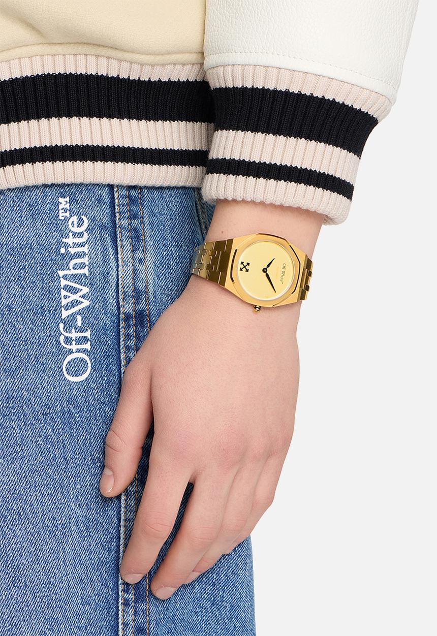 Off-White - ON TIME Watch - Gold