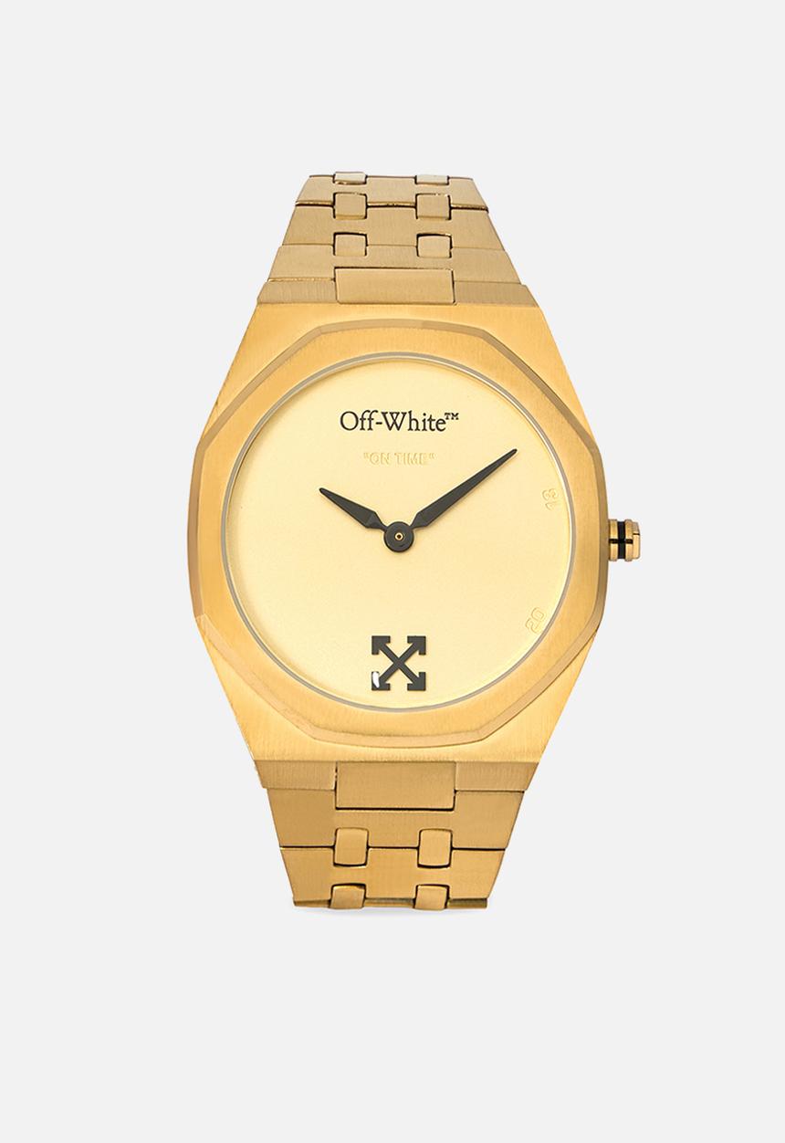 Off-White - ON TIME Watch - Gold