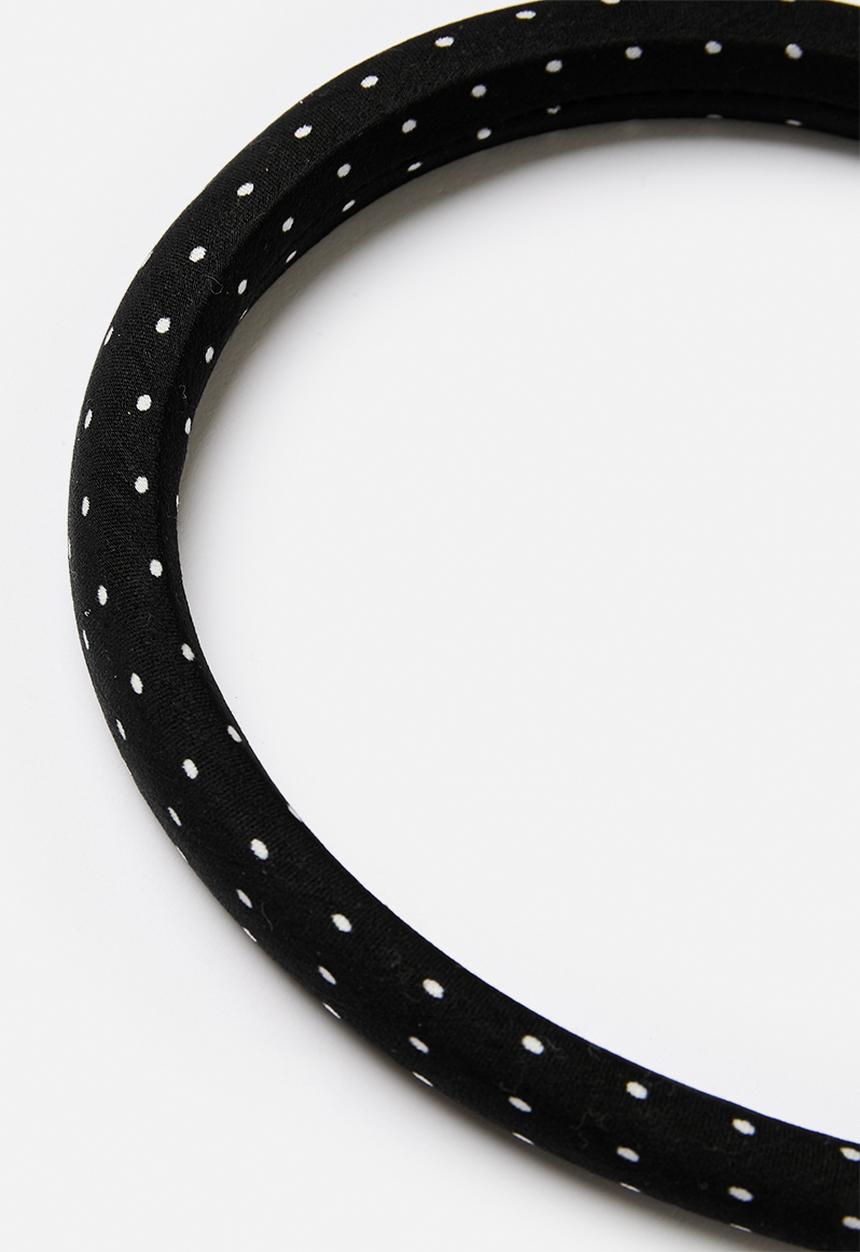 Pop Candy - Polka dot hair band - black