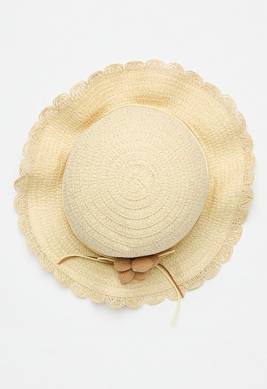 Pop Candy - Straw sun hat & bag - natural