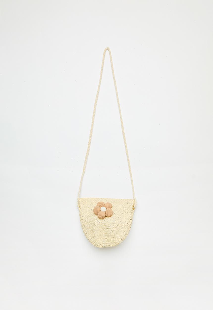 Pop Candy - Straw sun hat & bag - natural