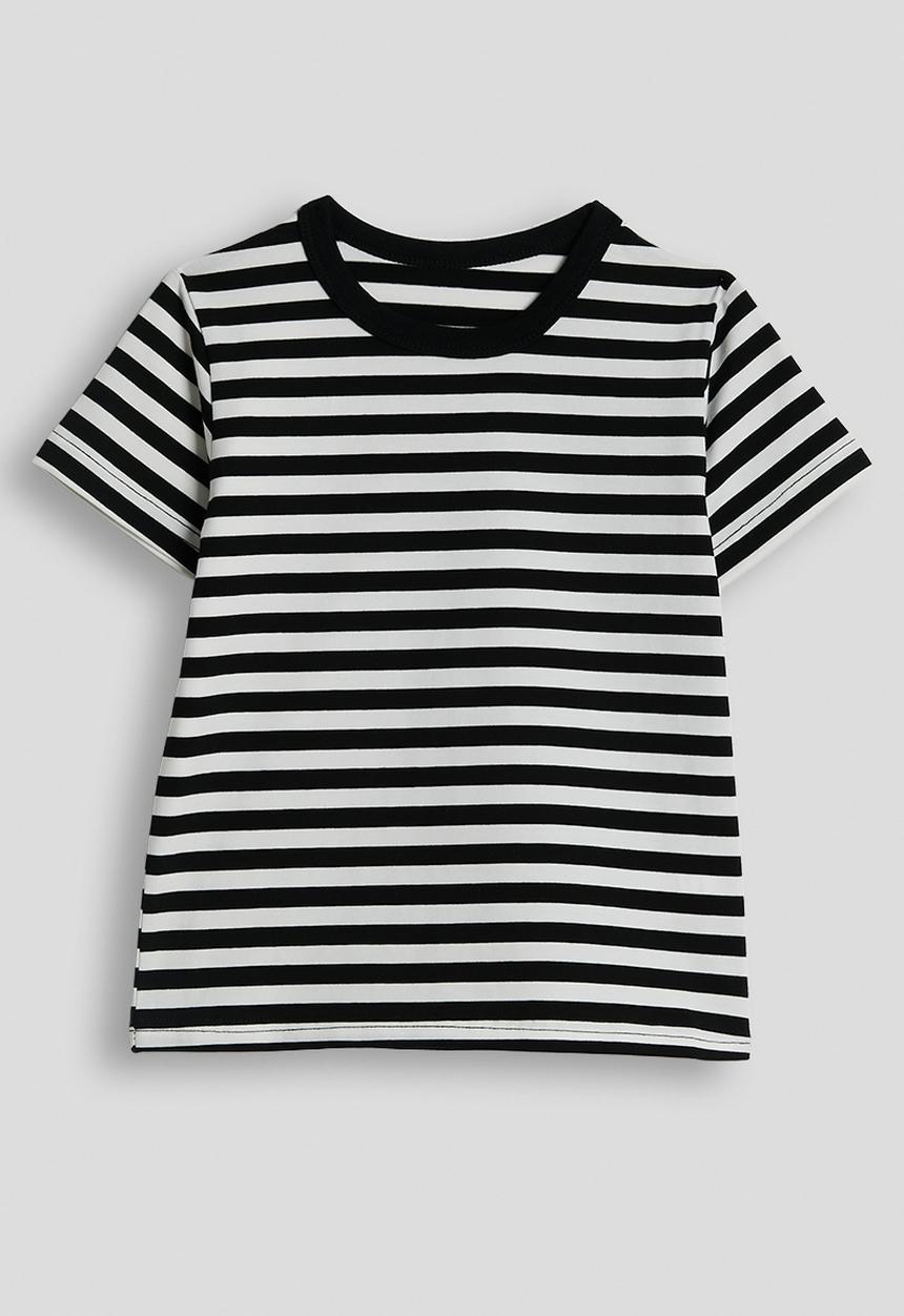 Pop Candy - Basic tee - black stripes
