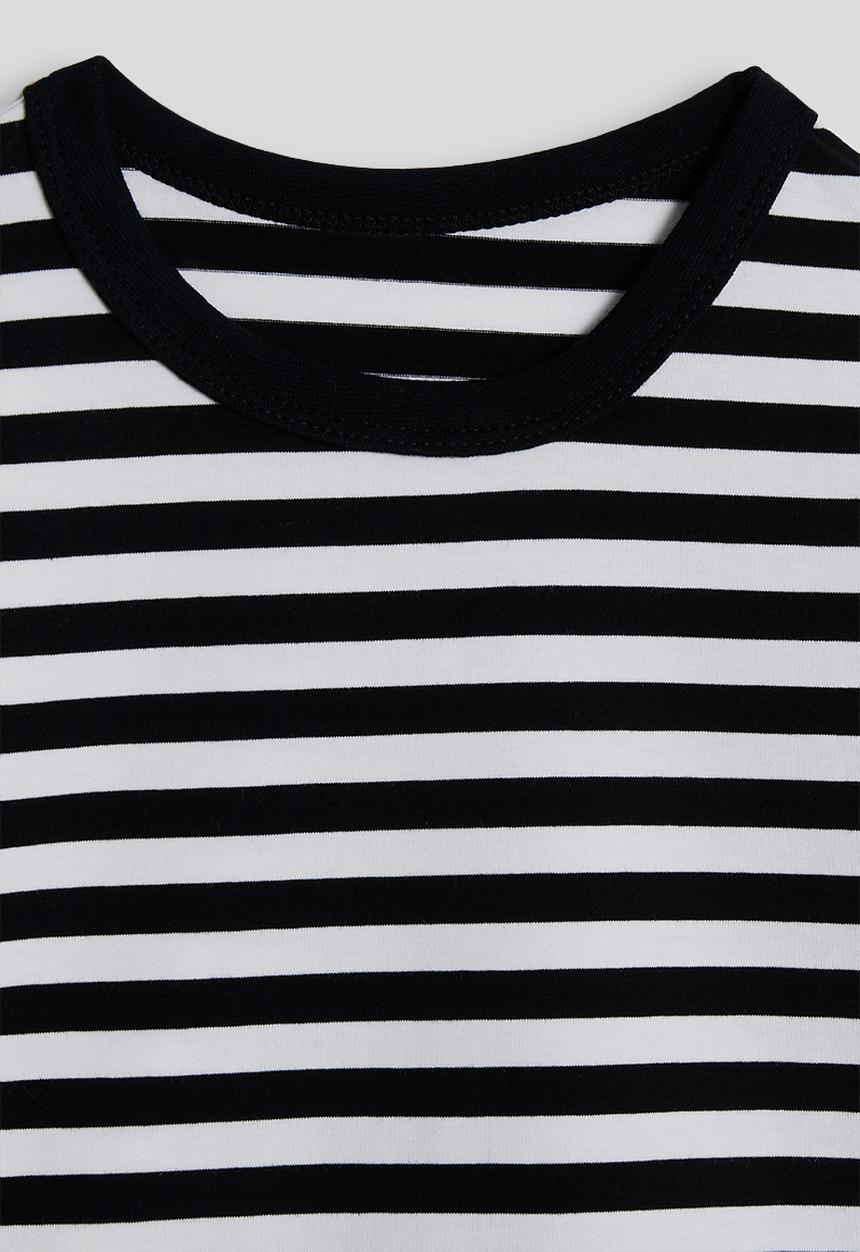 Pop Candy - Basic tee - black stripes