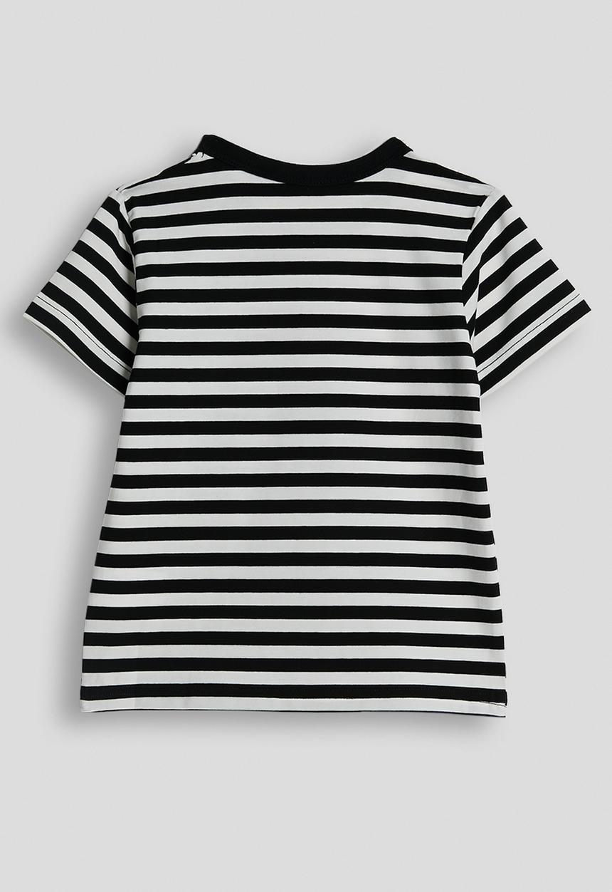 Pop Candy - Basic tee - black stripes