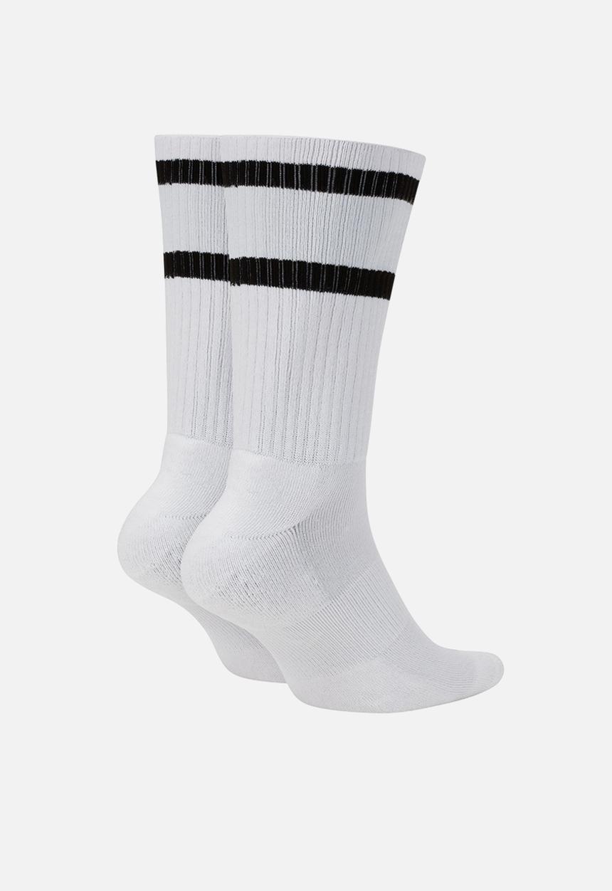 Nike - Heritage Crew 2Pk Socks - Wht Blk - White/Black