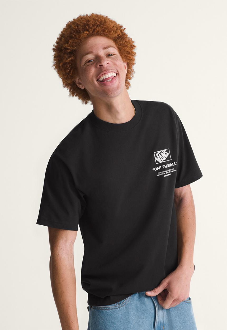 Vans - Stacked Hi SS Tee - BLACK-WHITE