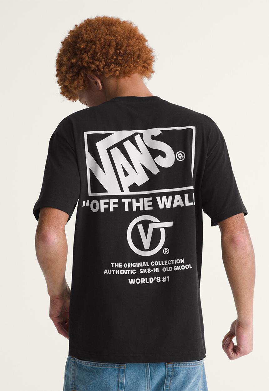Vans - Stacked Hi SS Tee - BLACK-WHITE