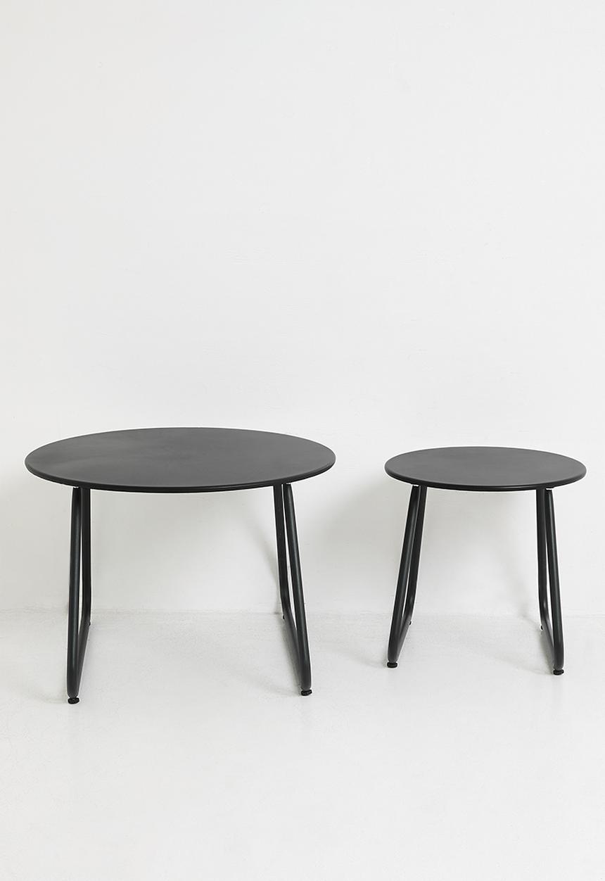 H&S - Side table set - 2 piece - Black