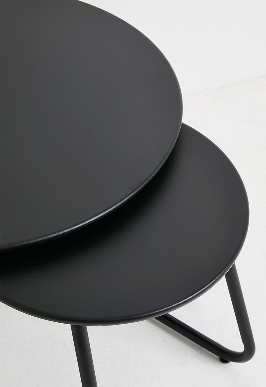 H&S - Side table set - 2 piece - Black