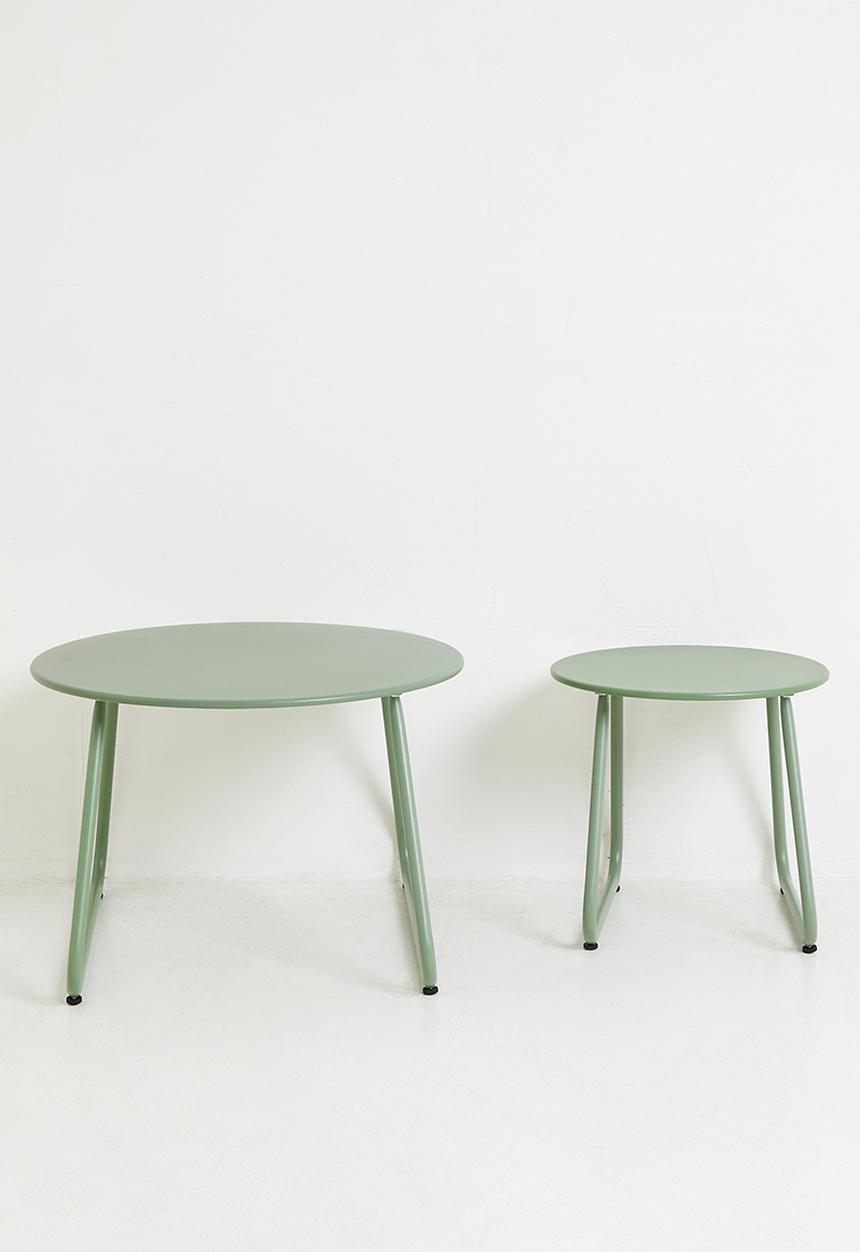 H&S - Side table set of 2 - Green