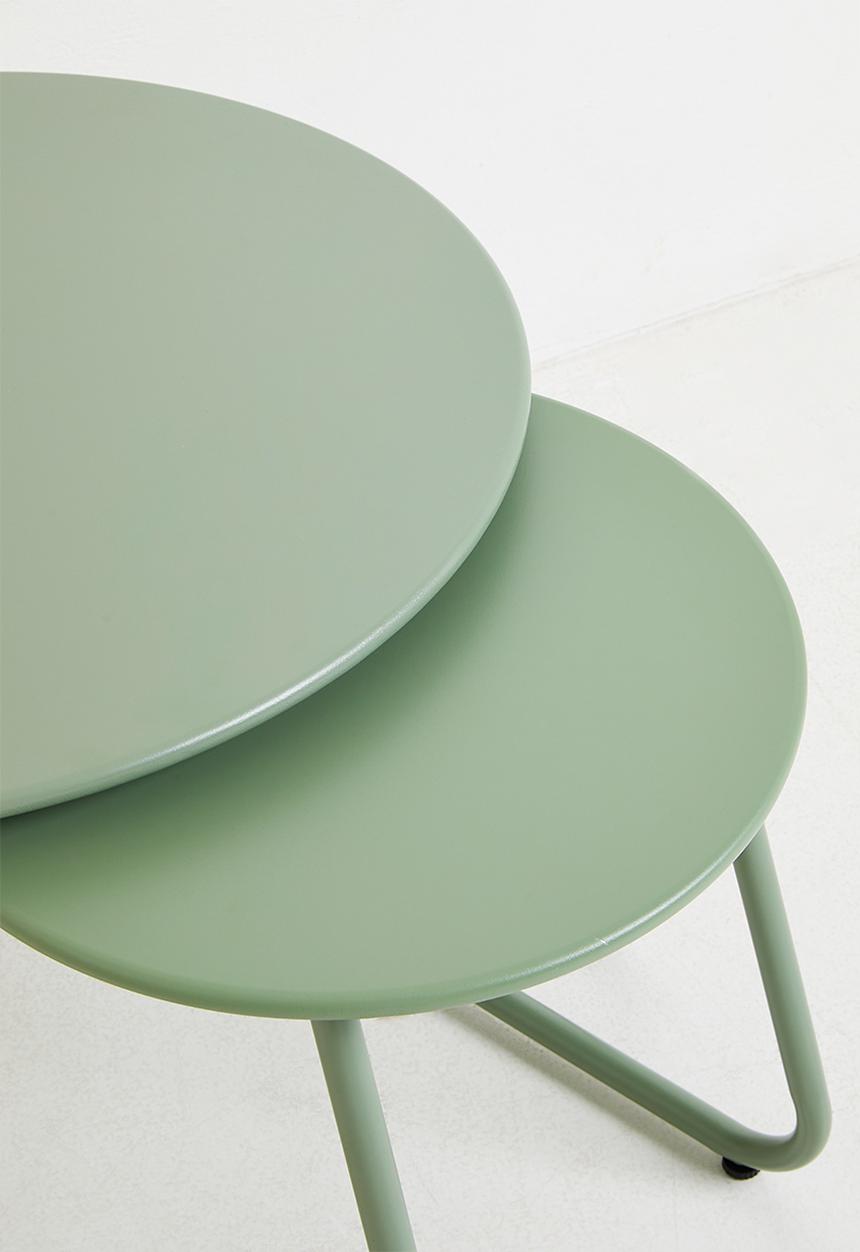H&S - Side table set of 2 - Green