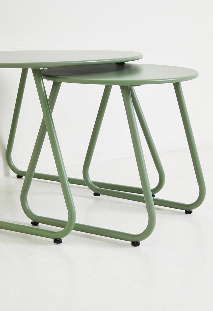 H&S - Side table set of 2 - Green