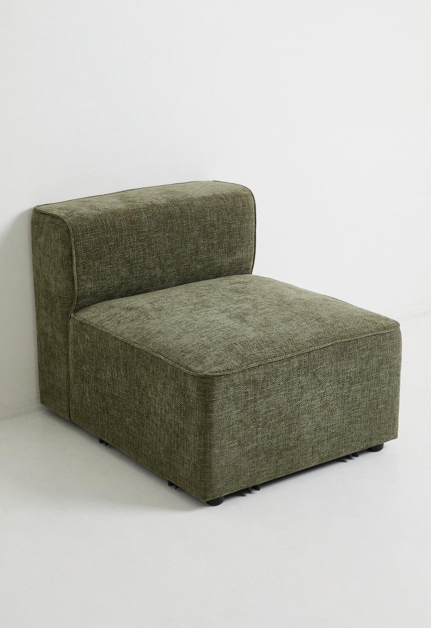 Sixth Floor - Gravity Armless Single Seater Modular - Olive