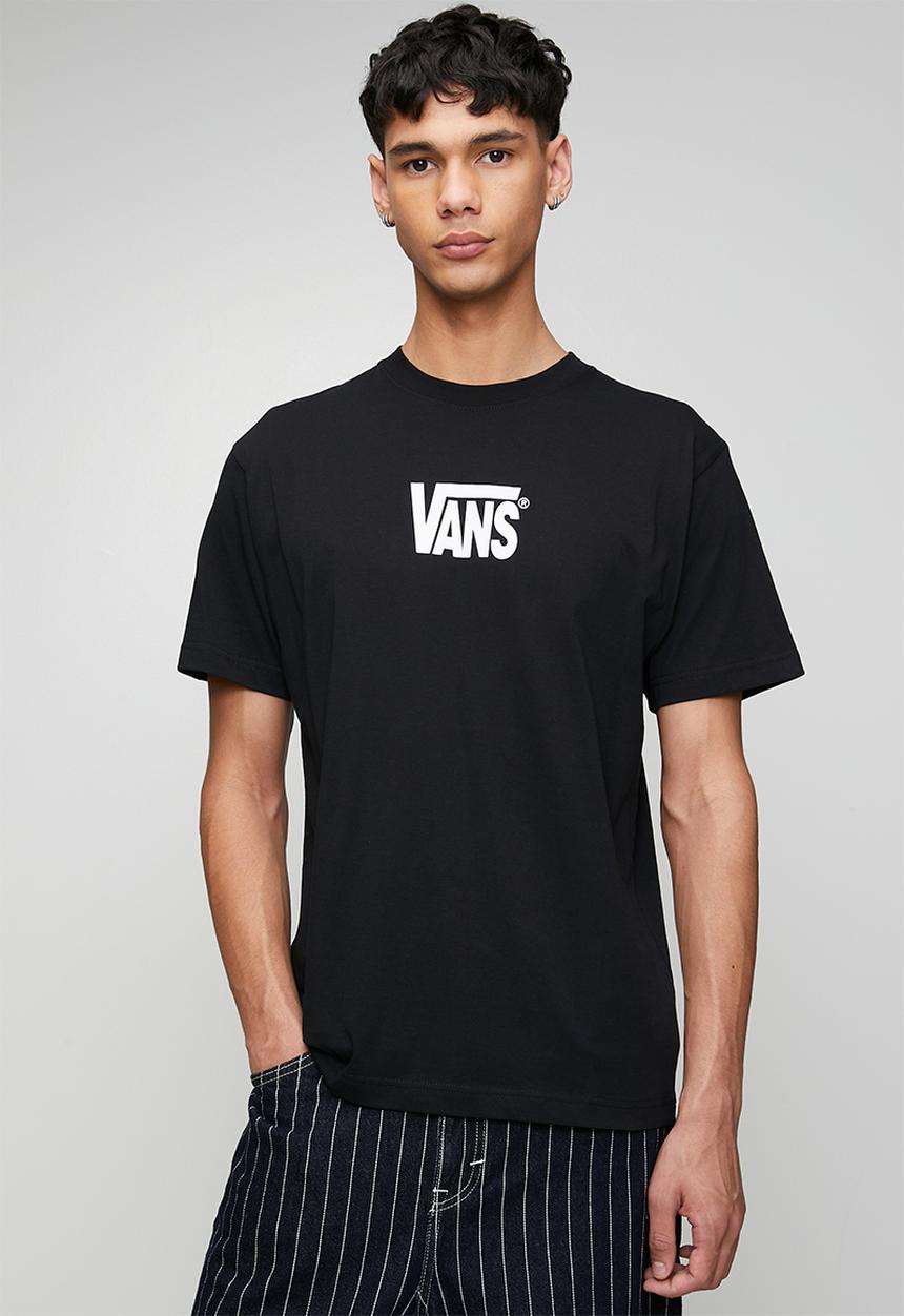 Vans - Stretch Logo SS Tee - BLACK-WHITE