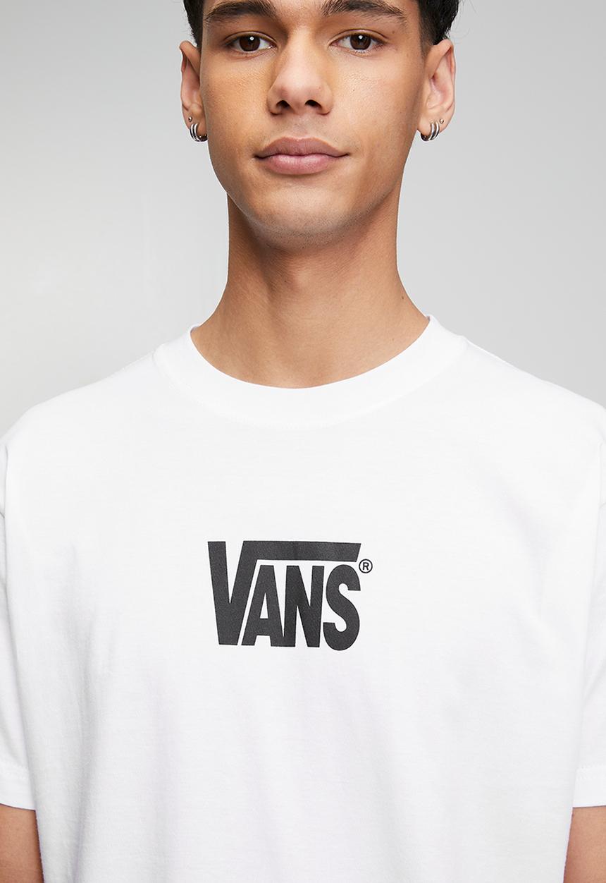 Vans - Stretch Logo SS Tee - WHITE-BLACK