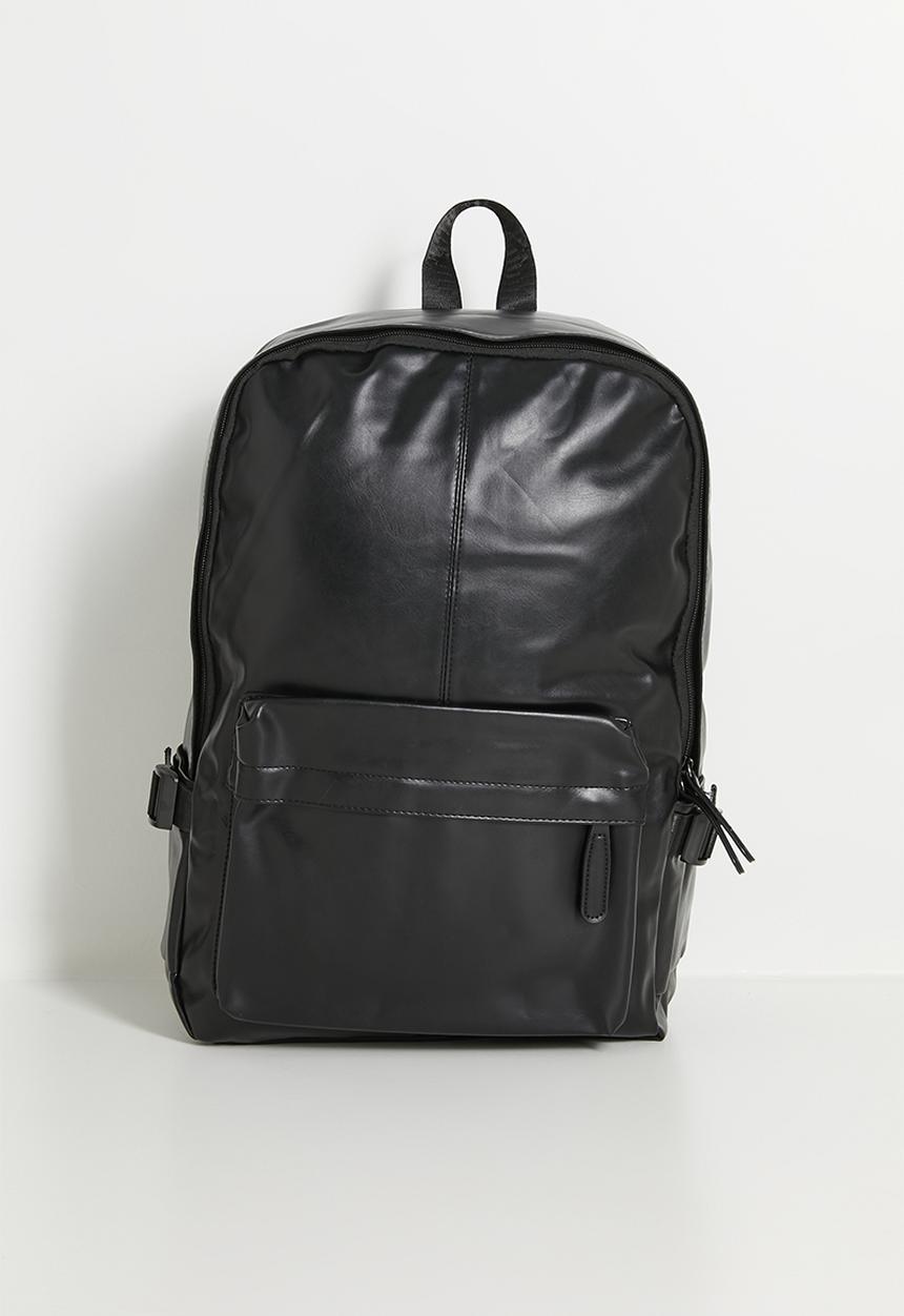 Pop Candy - Faux leather backpack - black