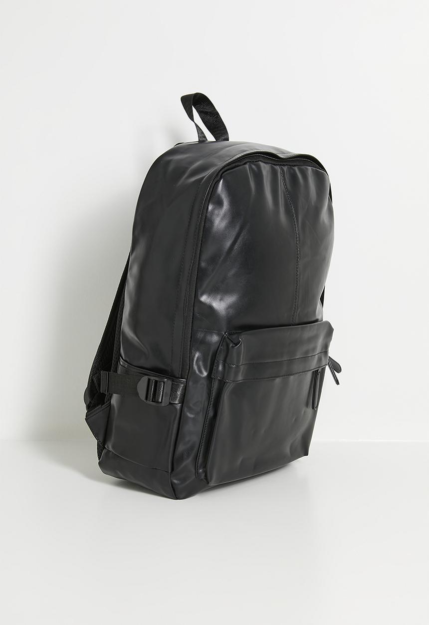 Pop Candy - Faux leather backpack - black