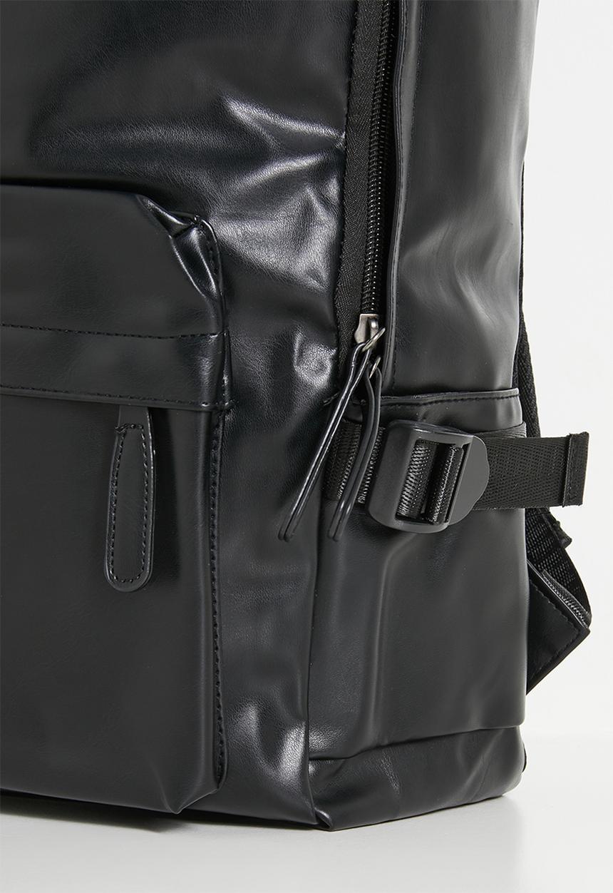 Pop Candy - Faux leather backpack - black