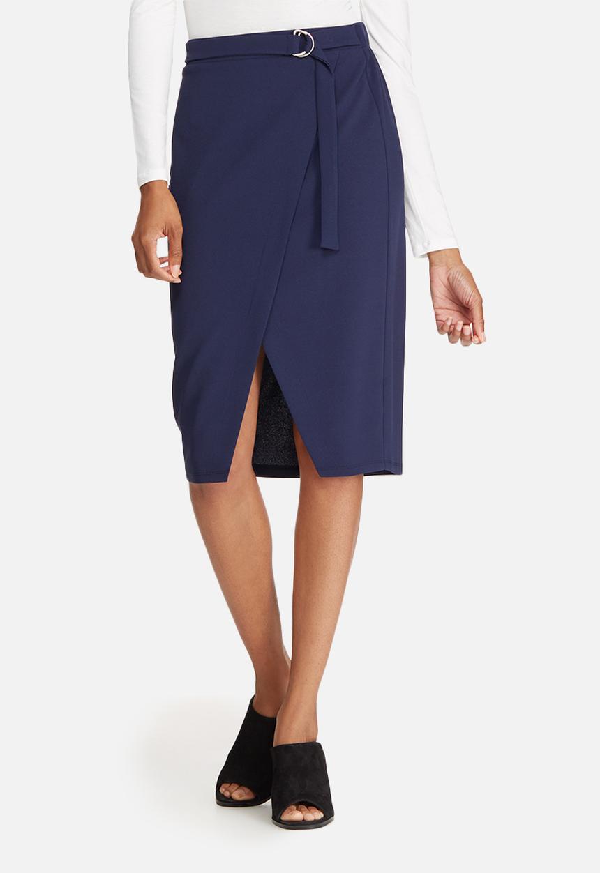 dailyfriday - Mock wrap pencil skirt