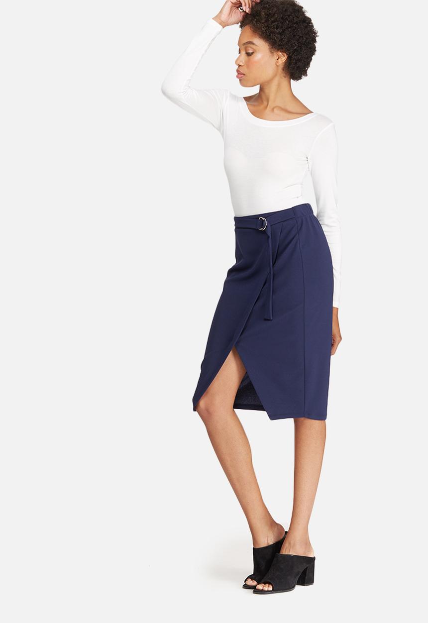 dailyfriday - Mock wrap pencil skirt