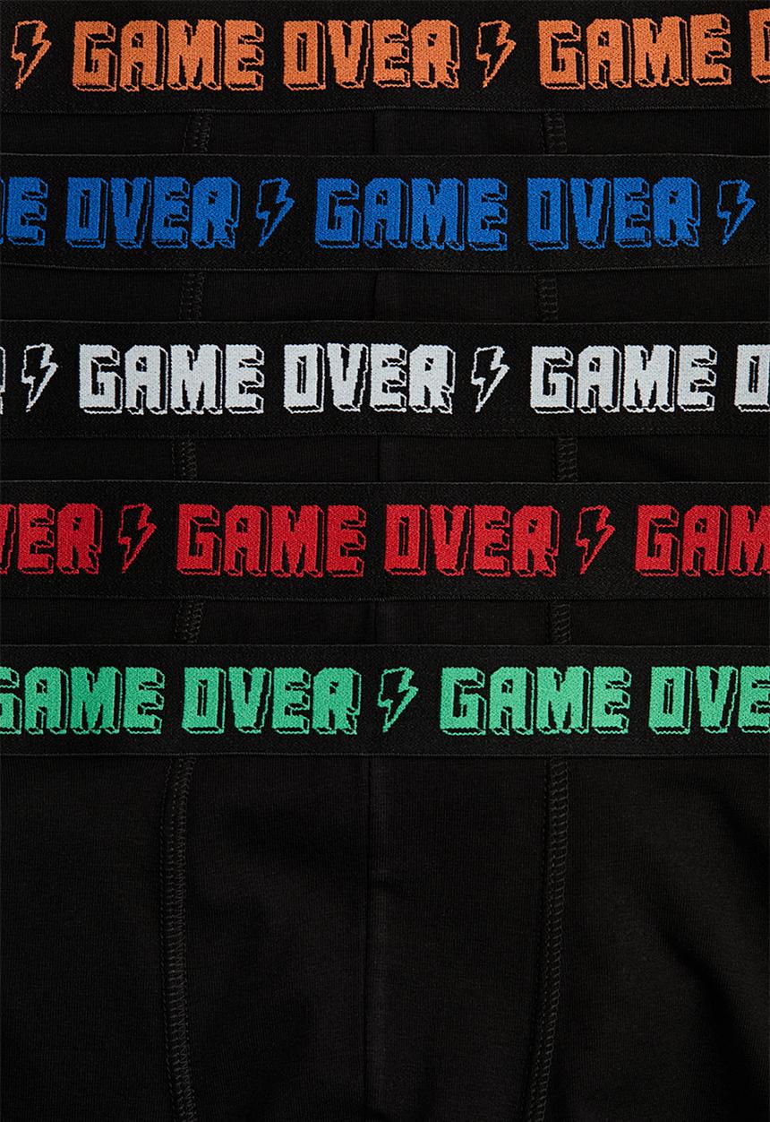 H&M - 5-pack trunks - black/game over