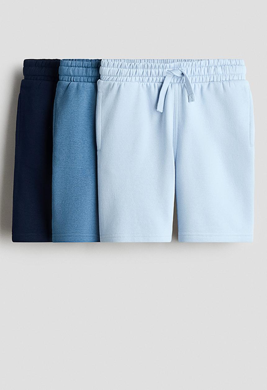 H&M - 3-pack shorts - navy blue/blue