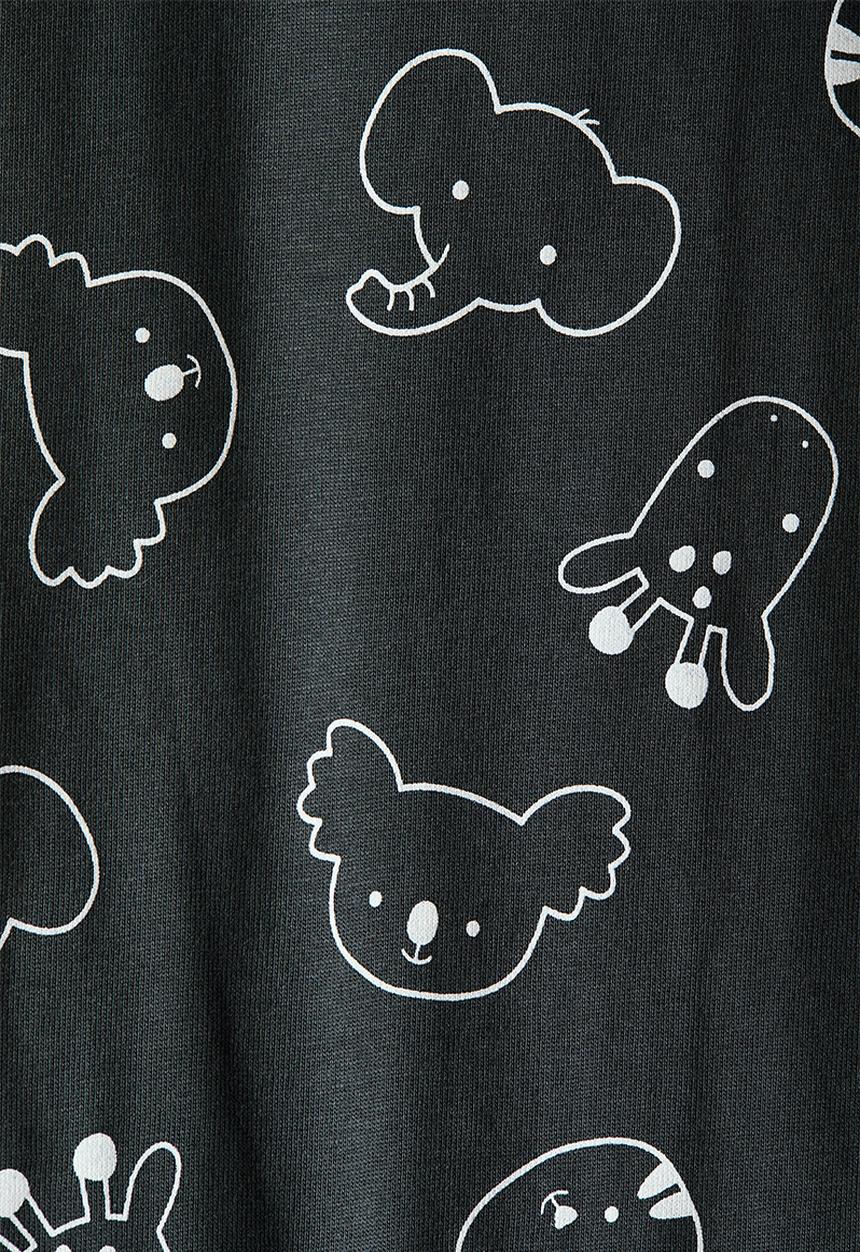 H&M - Patterned sleepsuit - dark grey/animals
