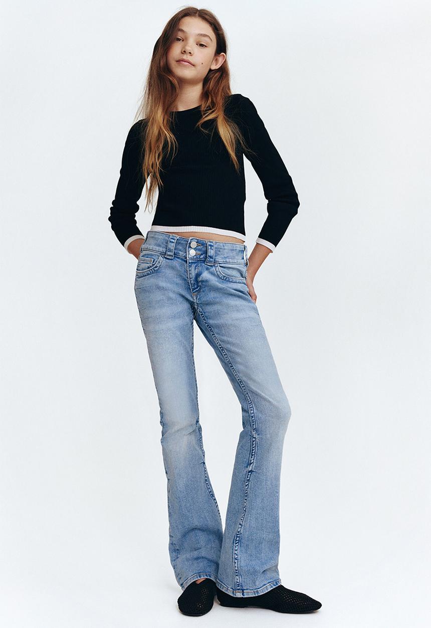H&M - Bootcut leg low jeans - light denim blue
