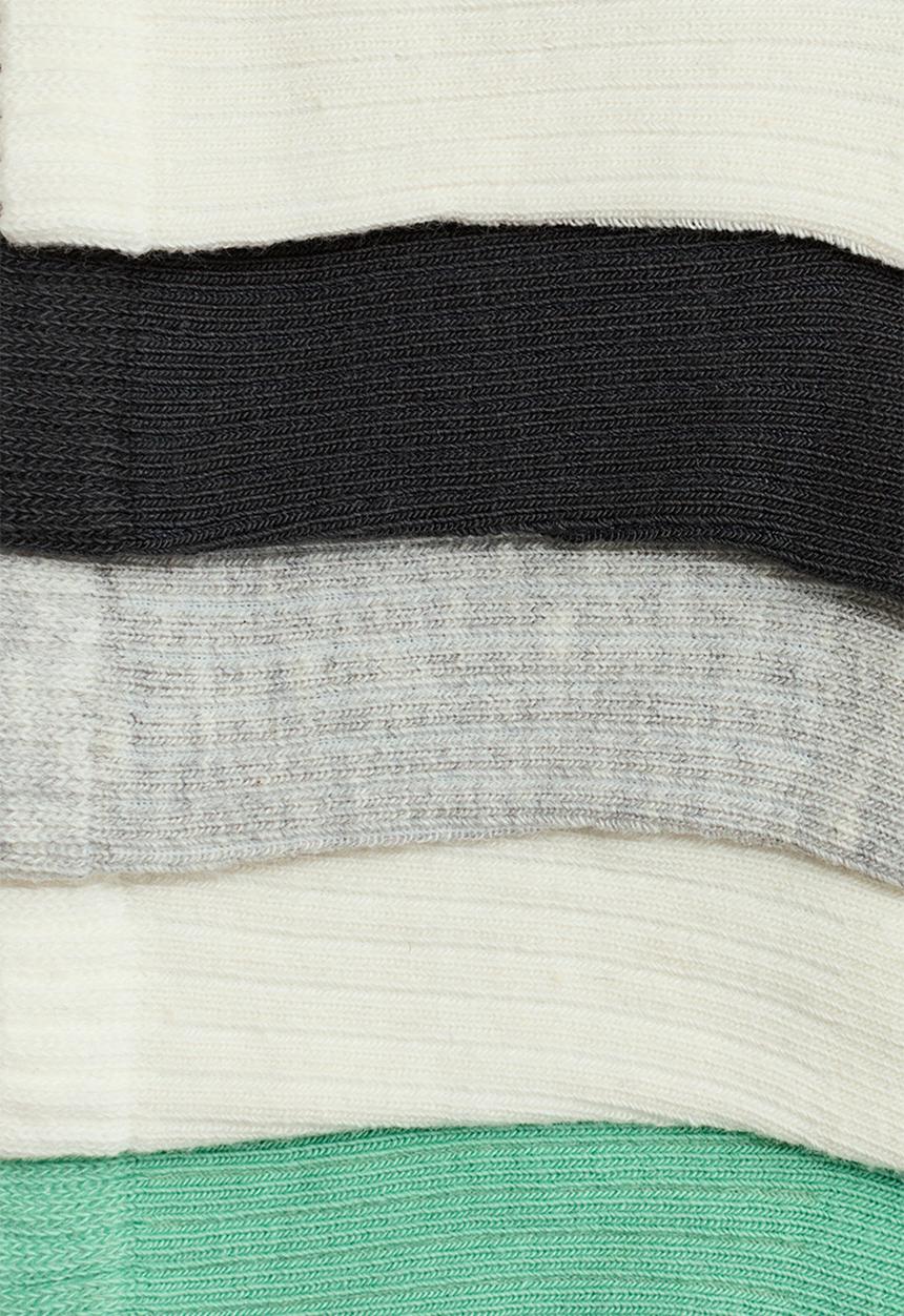 H&M - 5-pack socks - green/black/white