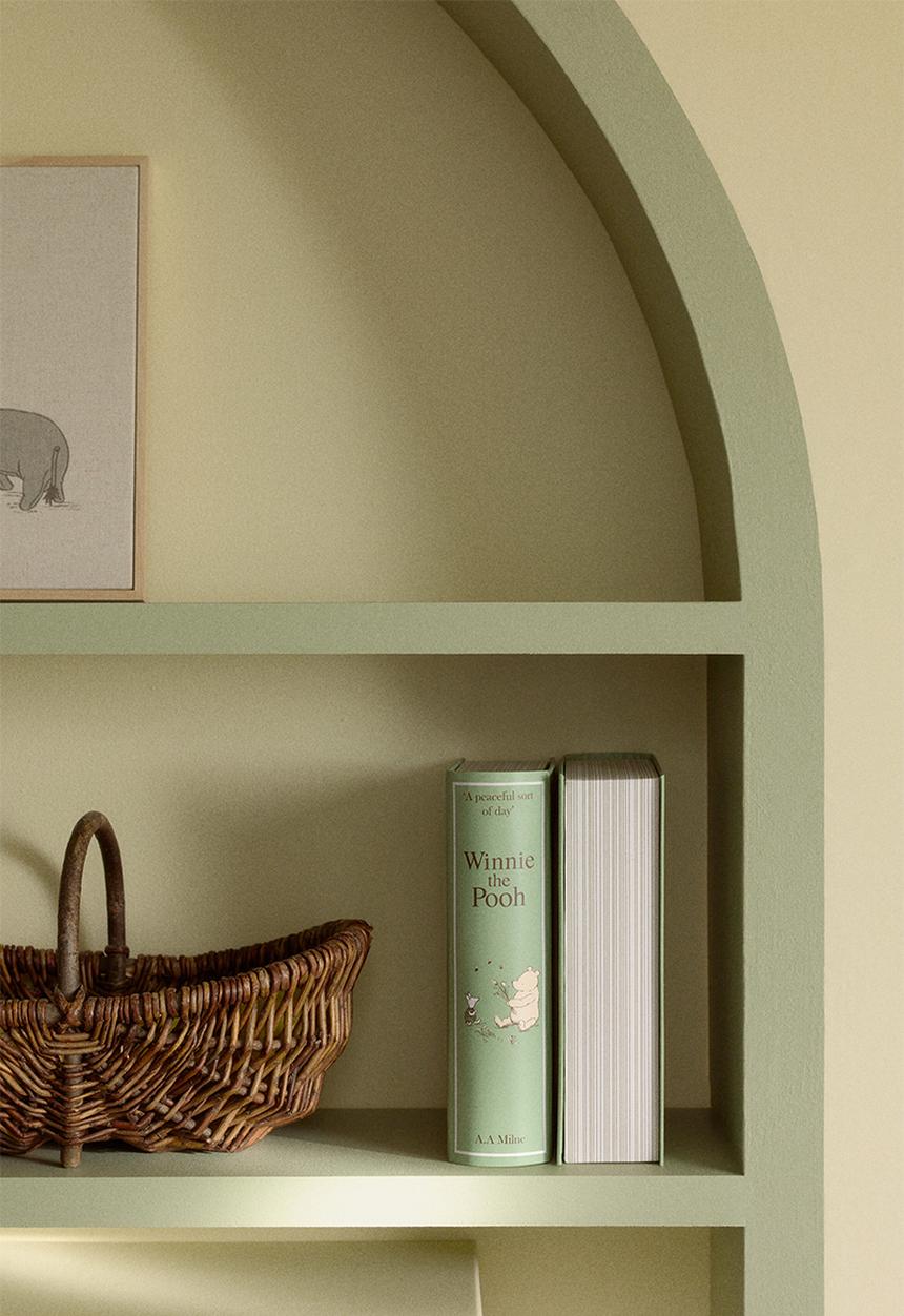 H&M - Book-shaped storage box - light green/winnie the pooh
