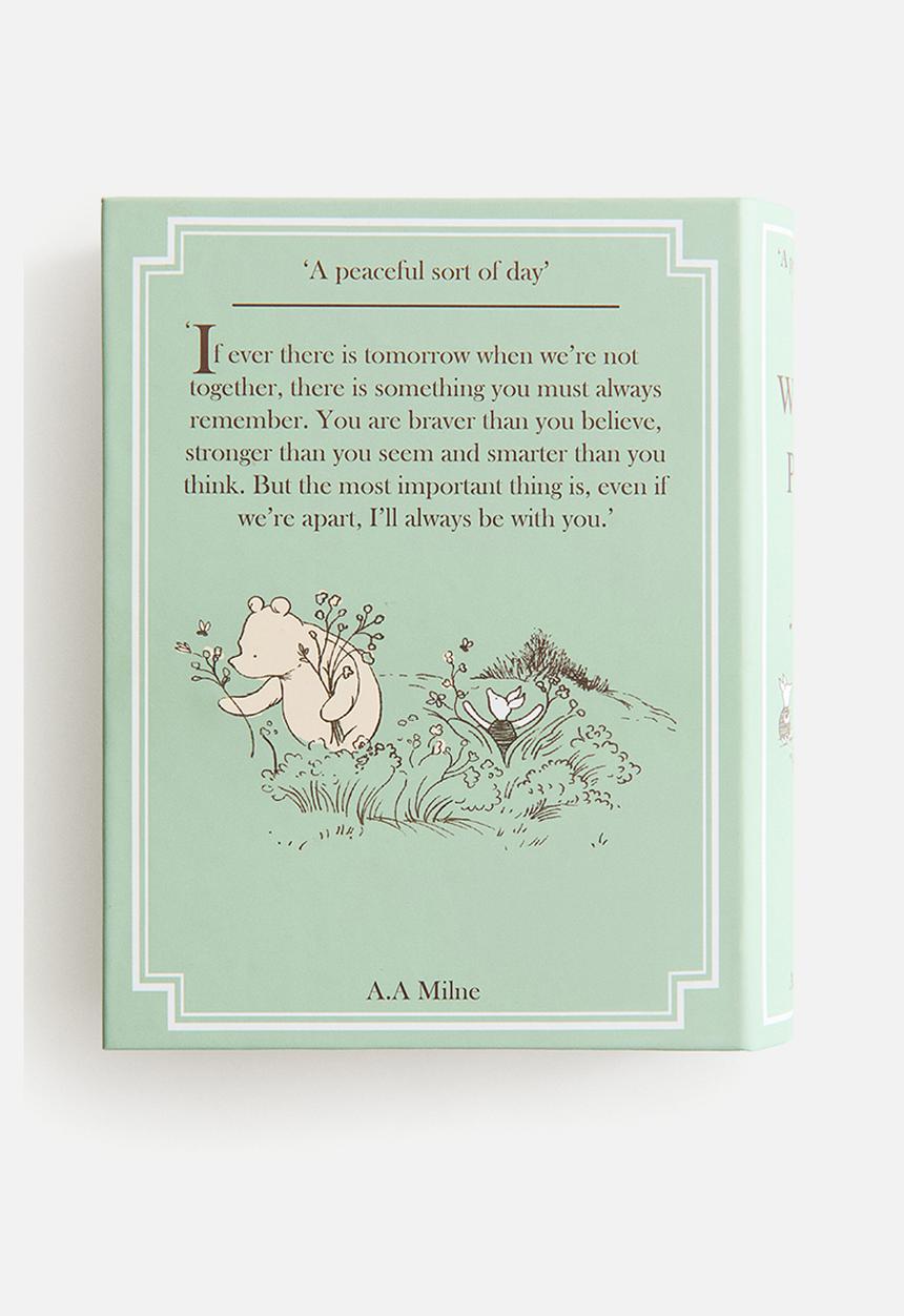 H&M - Book-shaped storage box - light green/winnie the pooh