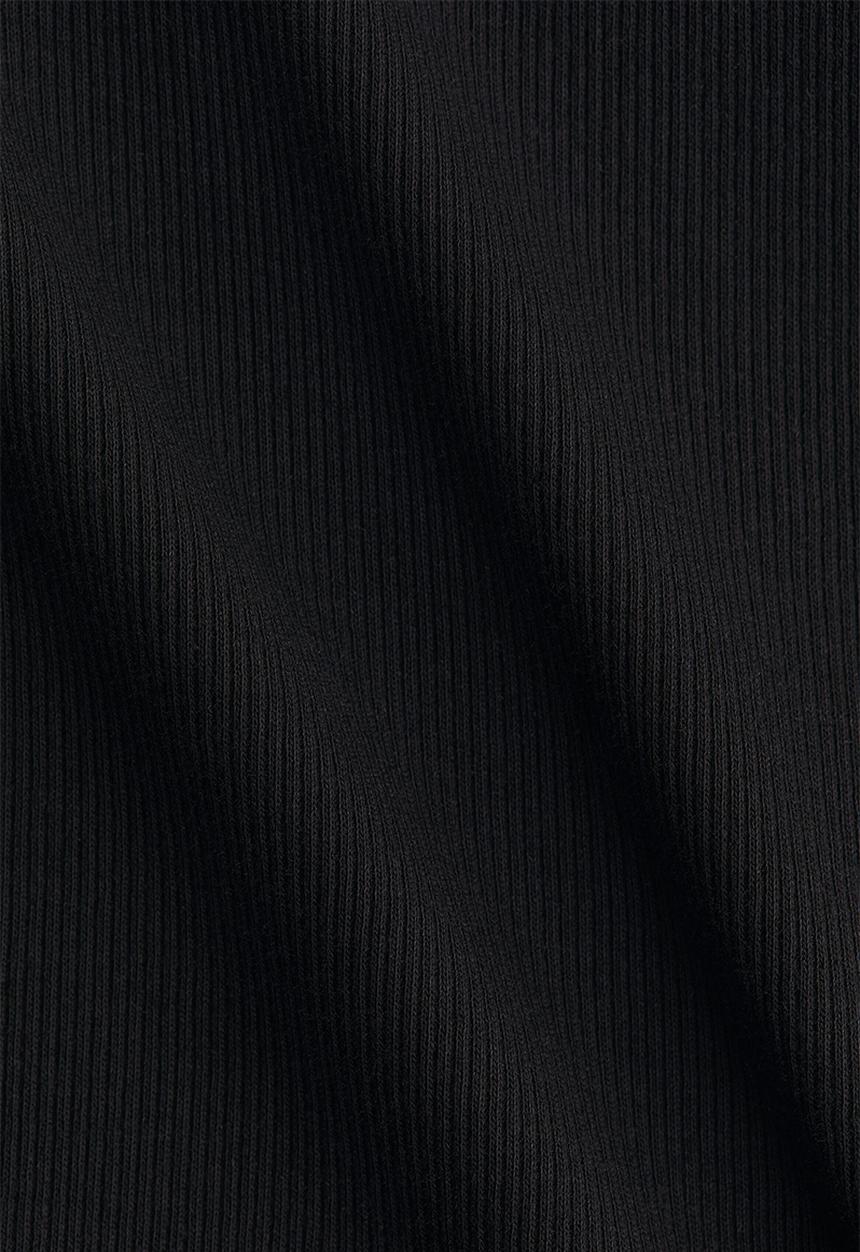 H&M - Ribbed cotton vest top - black