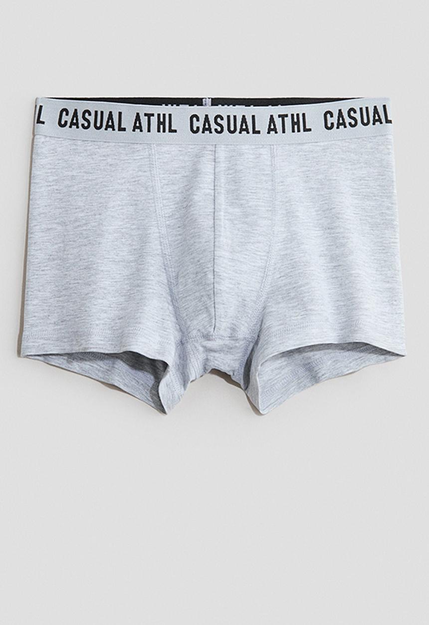 H&M - 5-Pack cotton trunks - light grey marl/dark grey