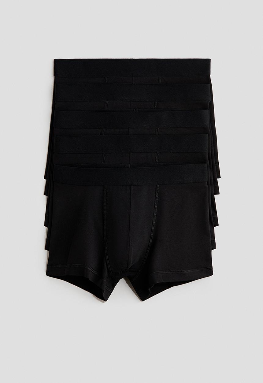 H&M - 5-Pack cotton trunks - black