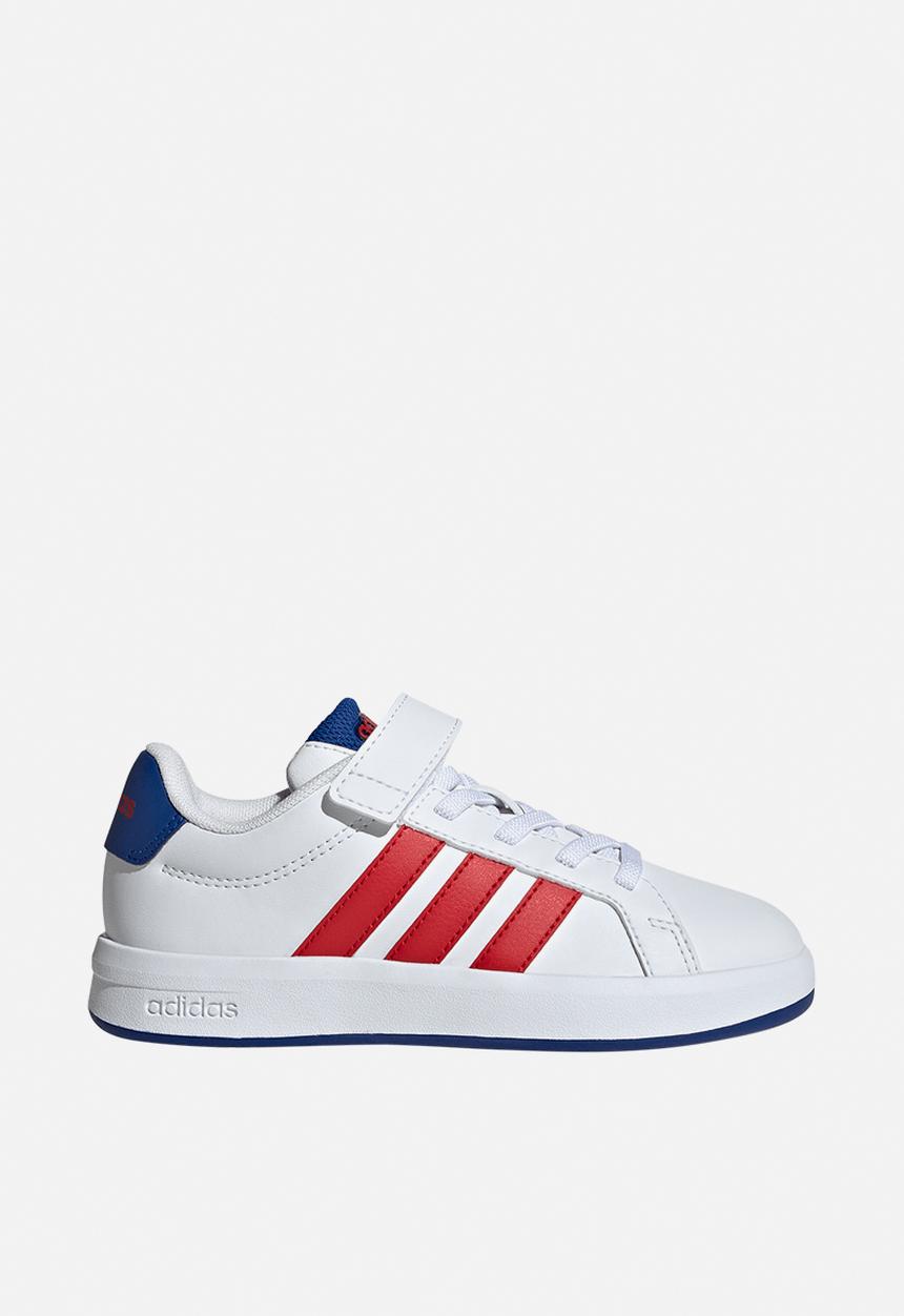 adidas Performance - Grand Court 3.0 El C - Ftwr White/Team Royal Blue/Better Scarlet