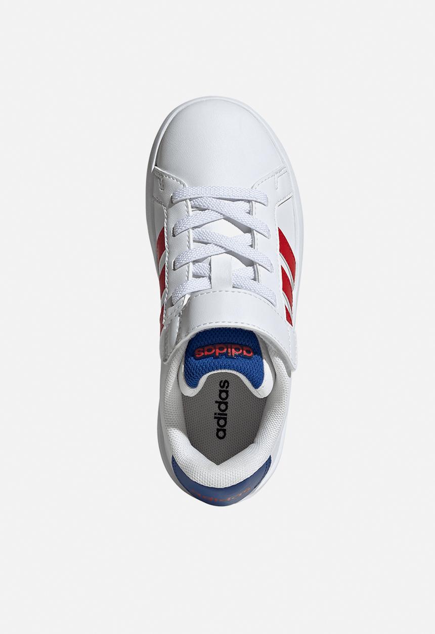 adidas Performance - Grand Court 3.0 El C - Ftwr White/Team Royal Blue/Better Scarlet