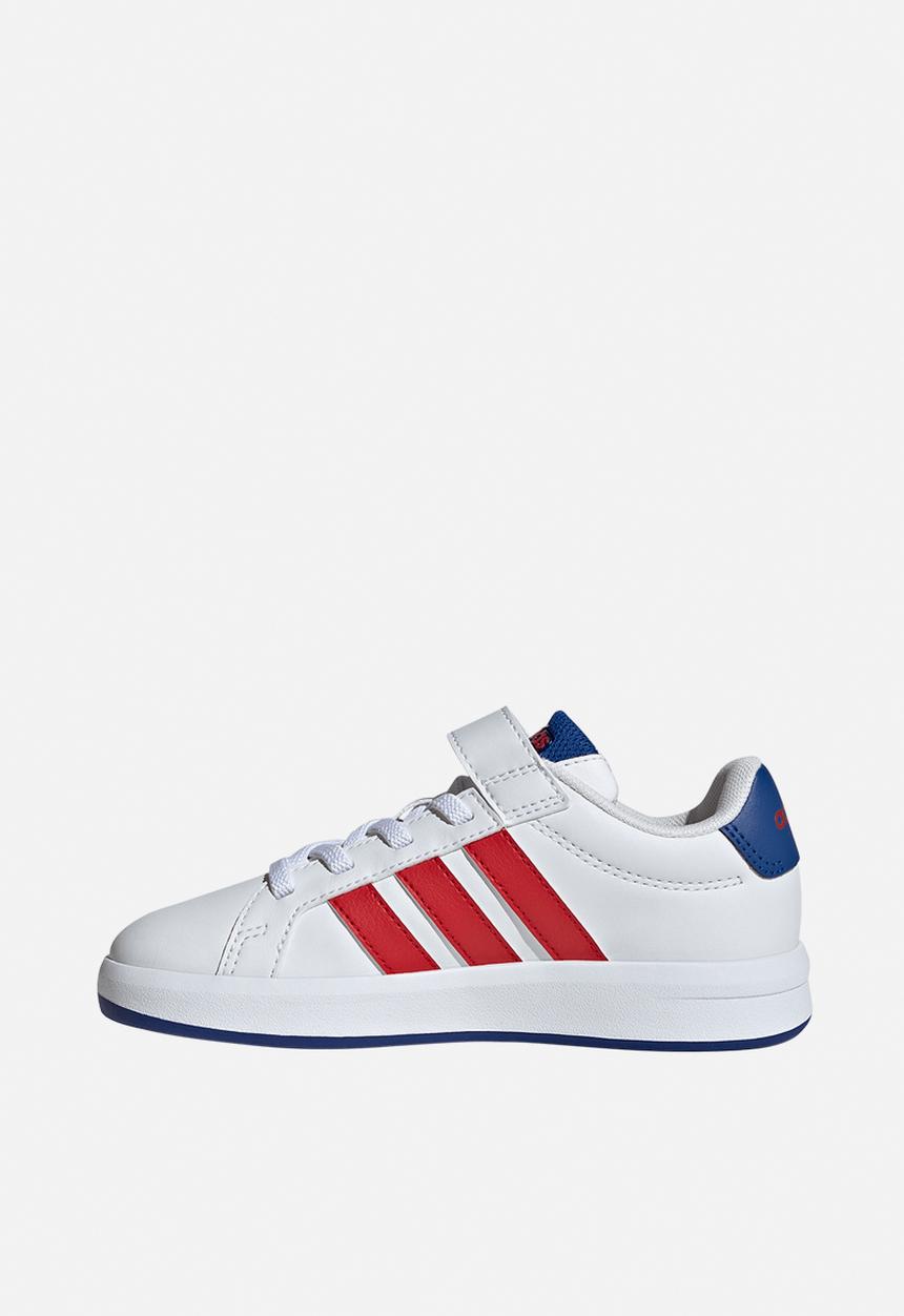 adidas Performance - Grand Court 3.0 El C - Ftwr White/Team Royal Blue/Better Scarlet