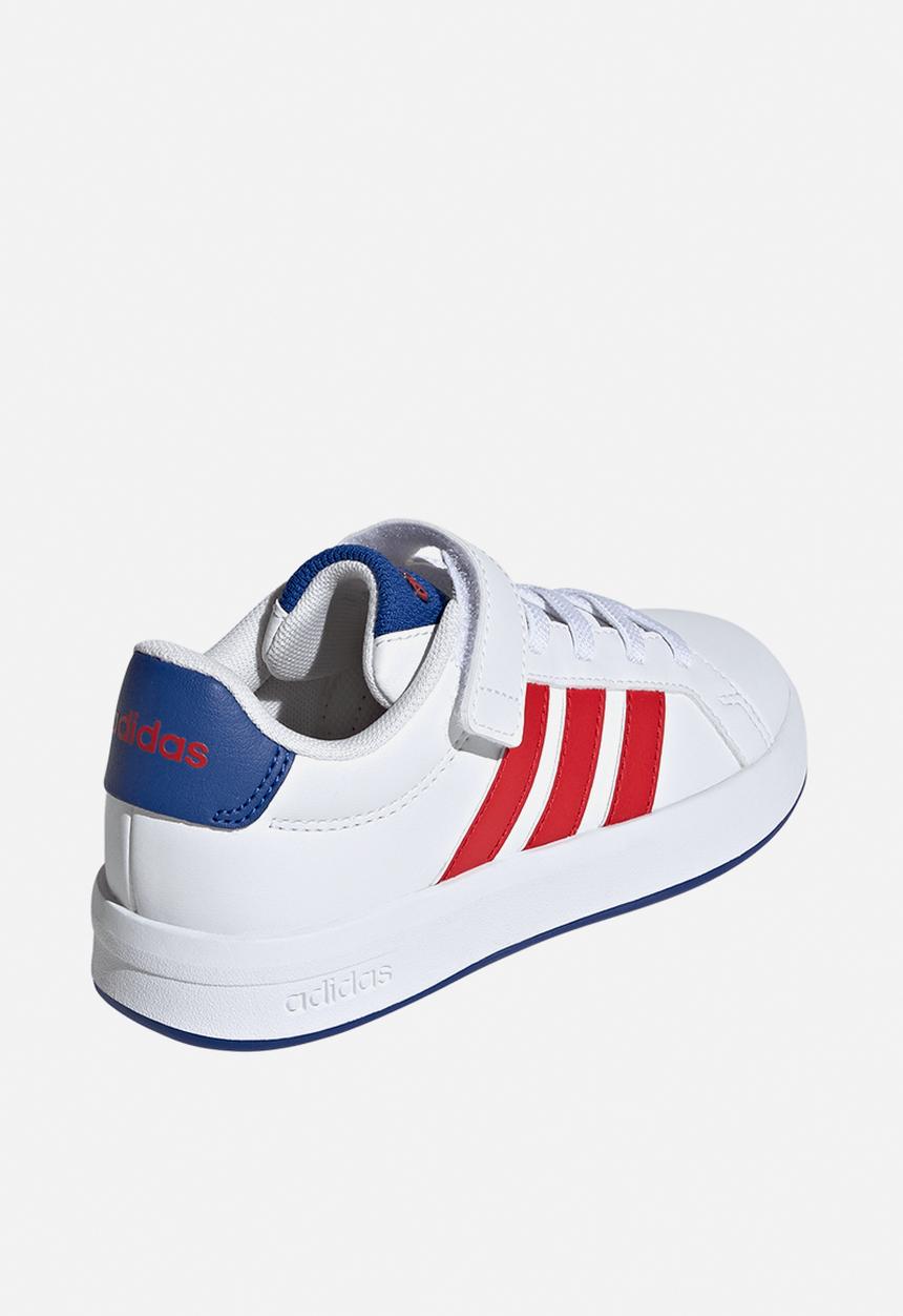 adidas Performance - Grand Court 3.0 El C - Ftwr White/Team Royal Blue/Better Scarlet