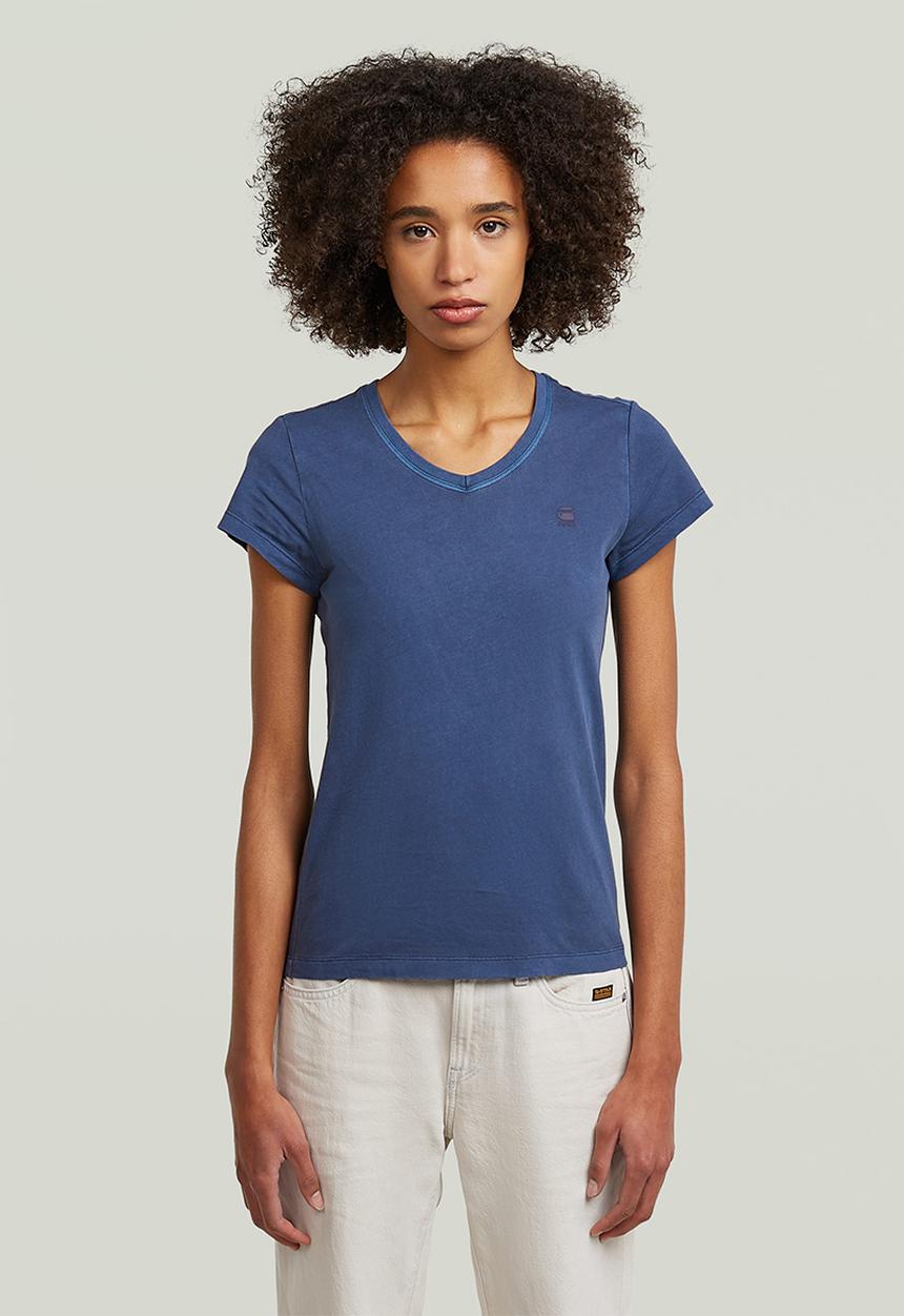 G-STAR - Overdyed eyben slim v t 2.0 wmn - rank blue gd