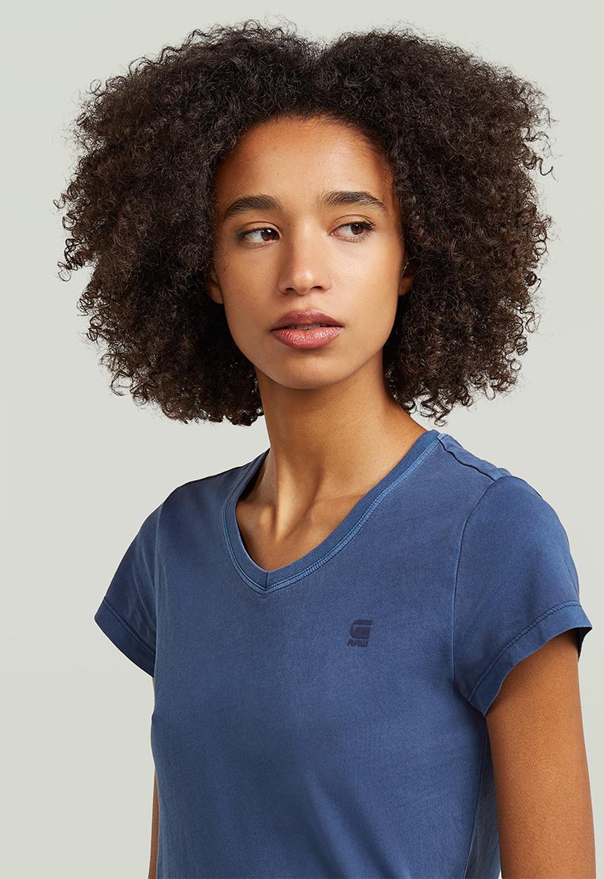 G-STAR - Overdyed eyben slim v t 2.0 wmn - rank blue gd
