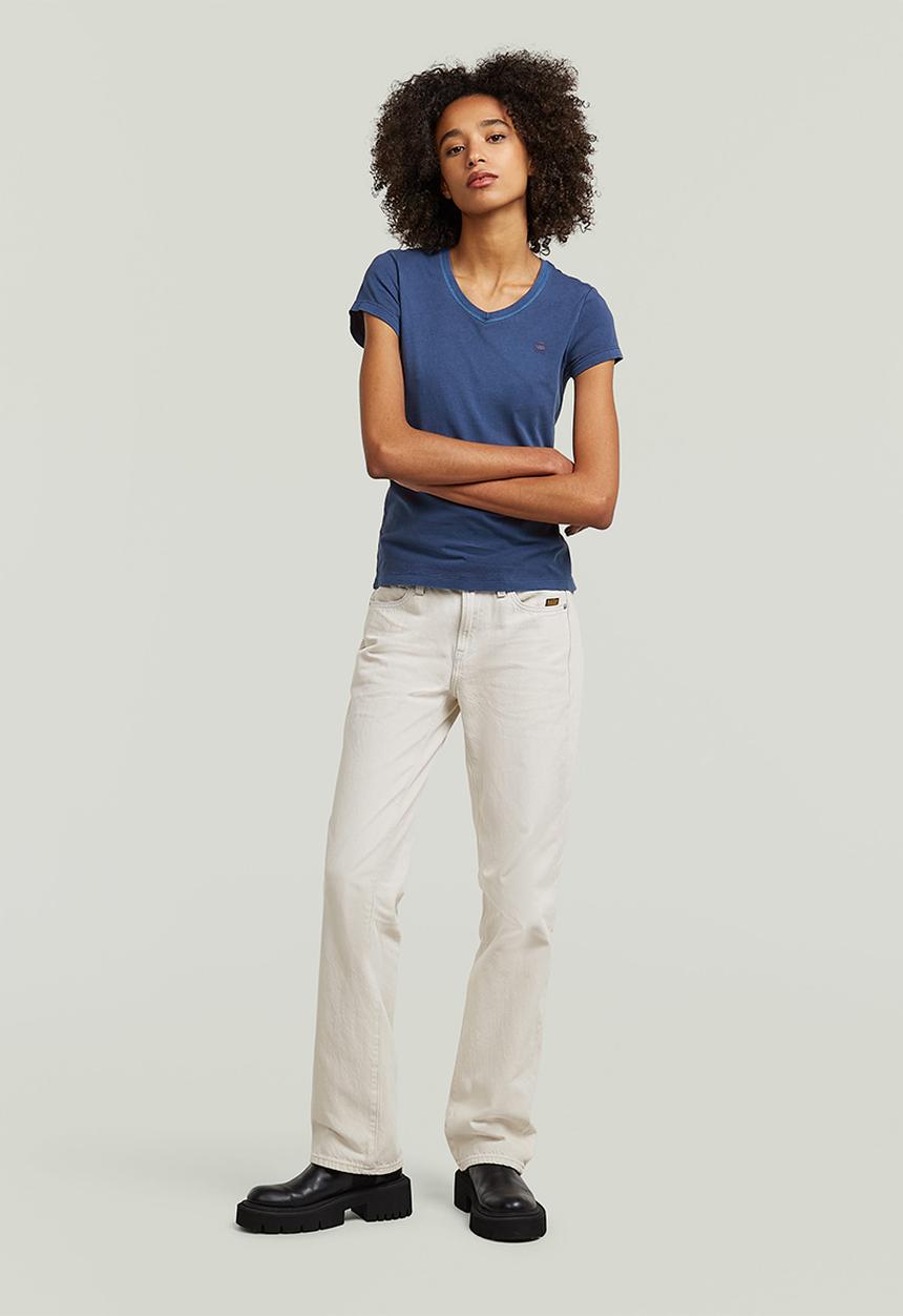 G-STAR - Overdyed eyben slim v t 2.0 wmn - rank blue gd