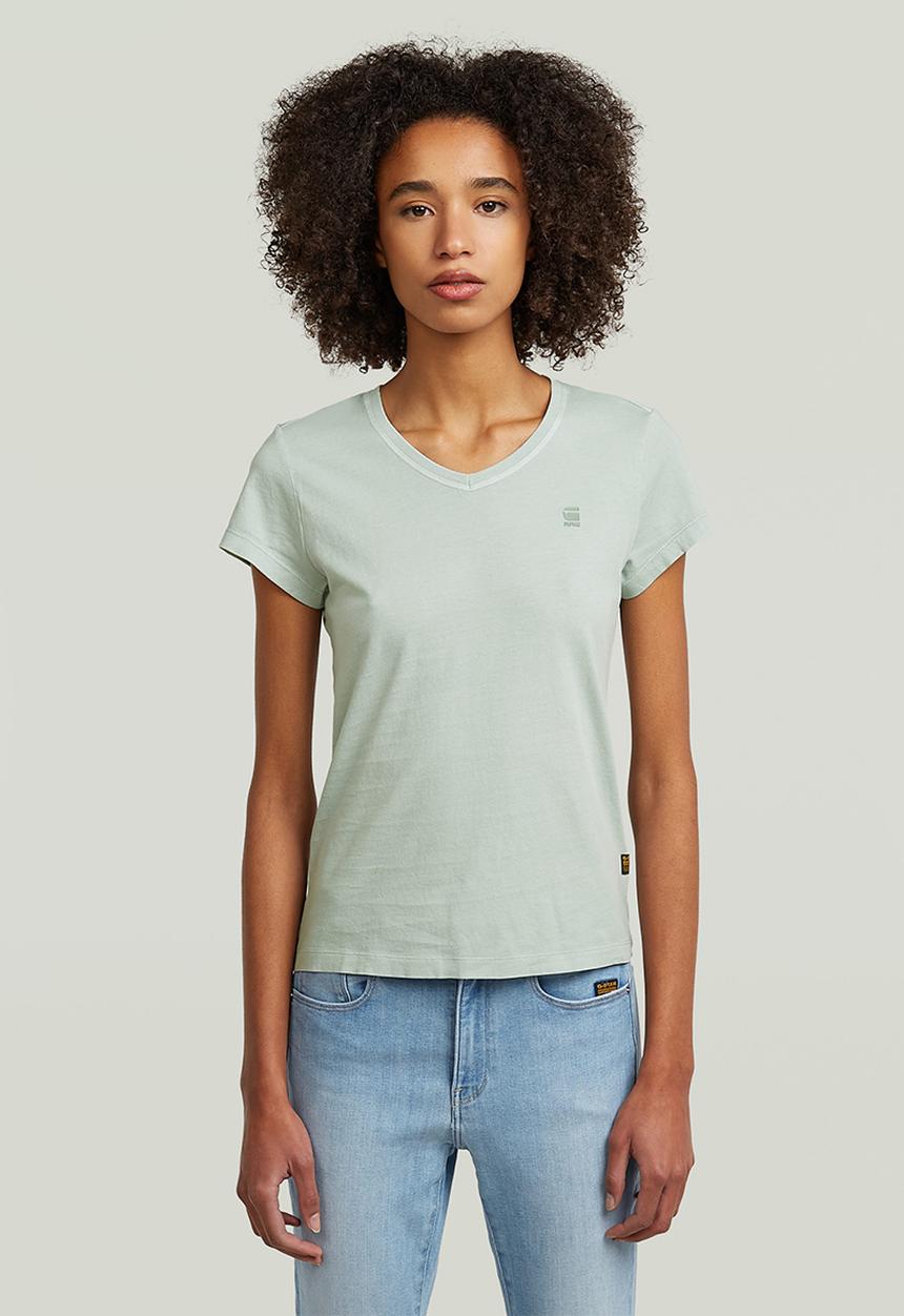 G-STAR - Overdyed eyben slim v t 2.0 wmn - pale green gd