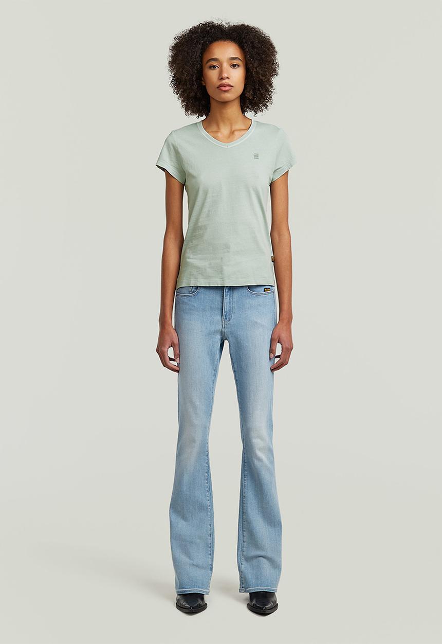G-STAR - Overdyed eyben slim v t 2.0 wmn - pale green gd