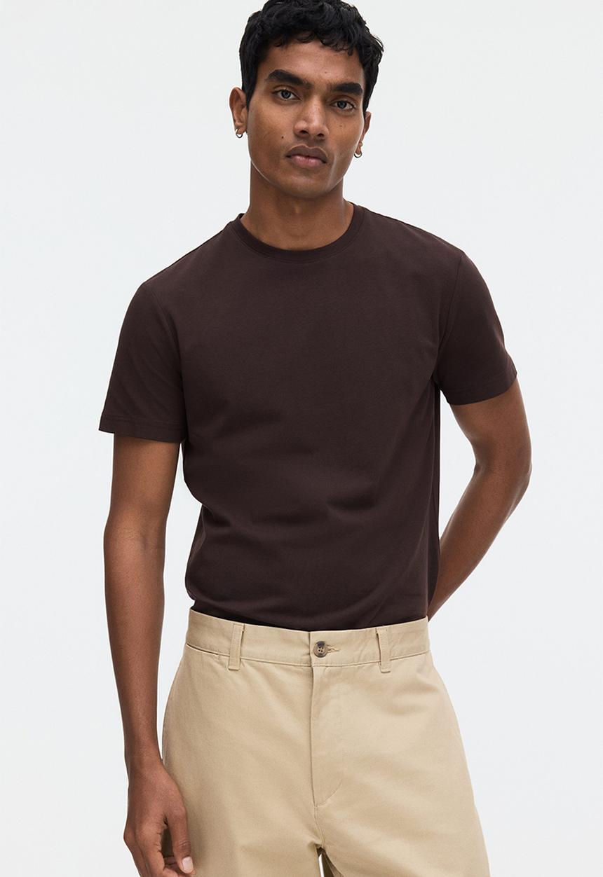 H&M - Slim fit t-shirt - dark brown