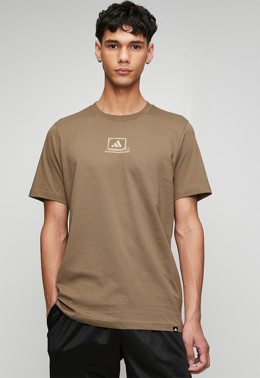 adidas Performance - Clkd i ofc tee - Khaki Six