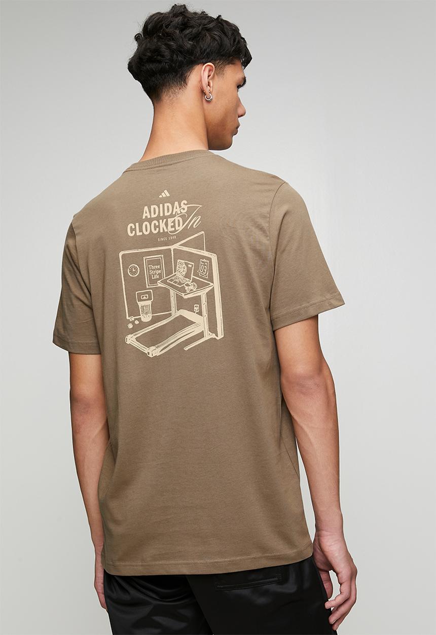 adidas Performance - Clkd i ofc tee - Khaki Six