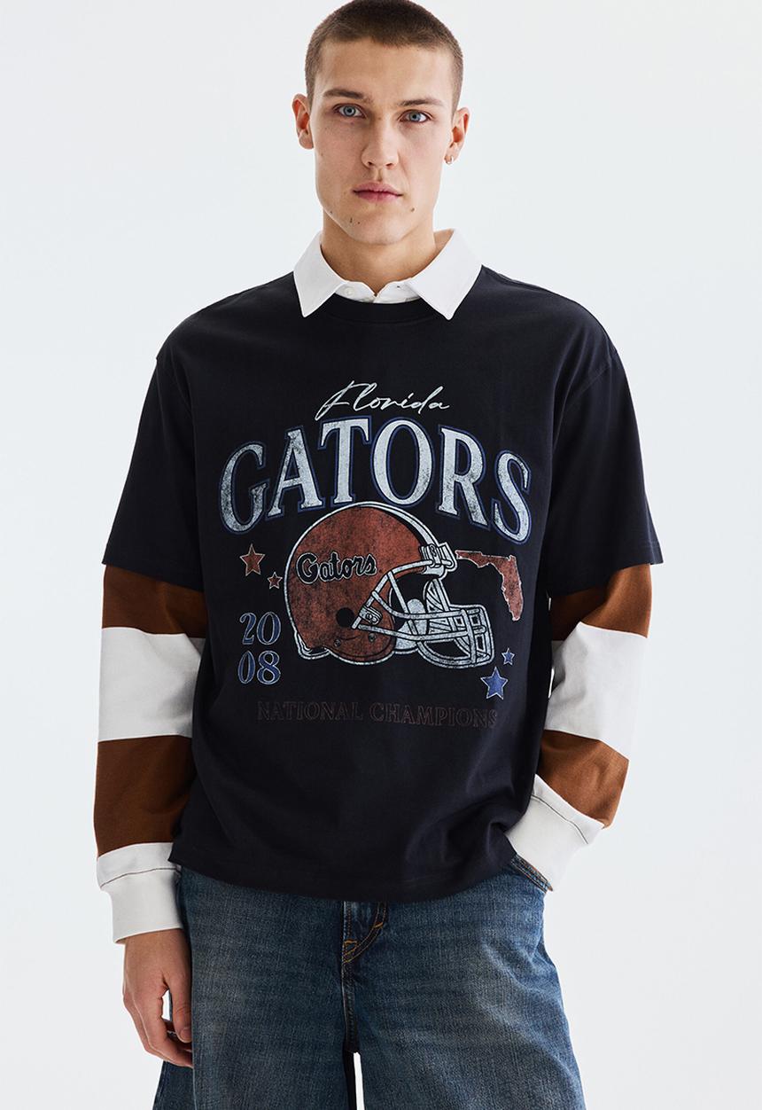 H&M - Loose fit t-shirt - black/florida gators