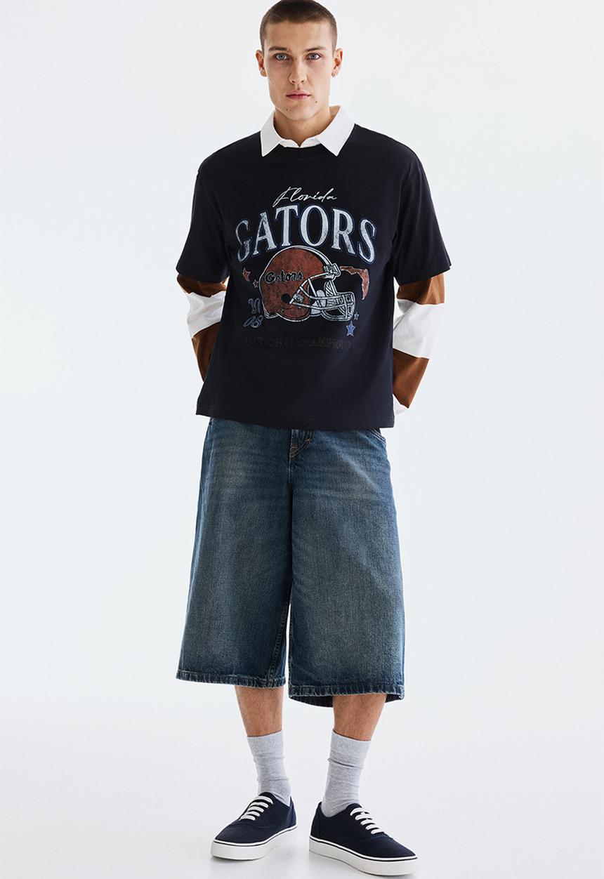 H&M - Loose fit t-shirt - black/florida gators