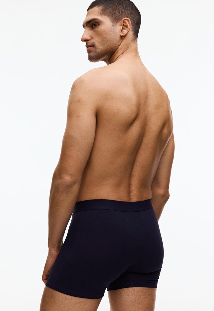 H&M - 3-pack mid trunks with lycra? - light blue/navy blue